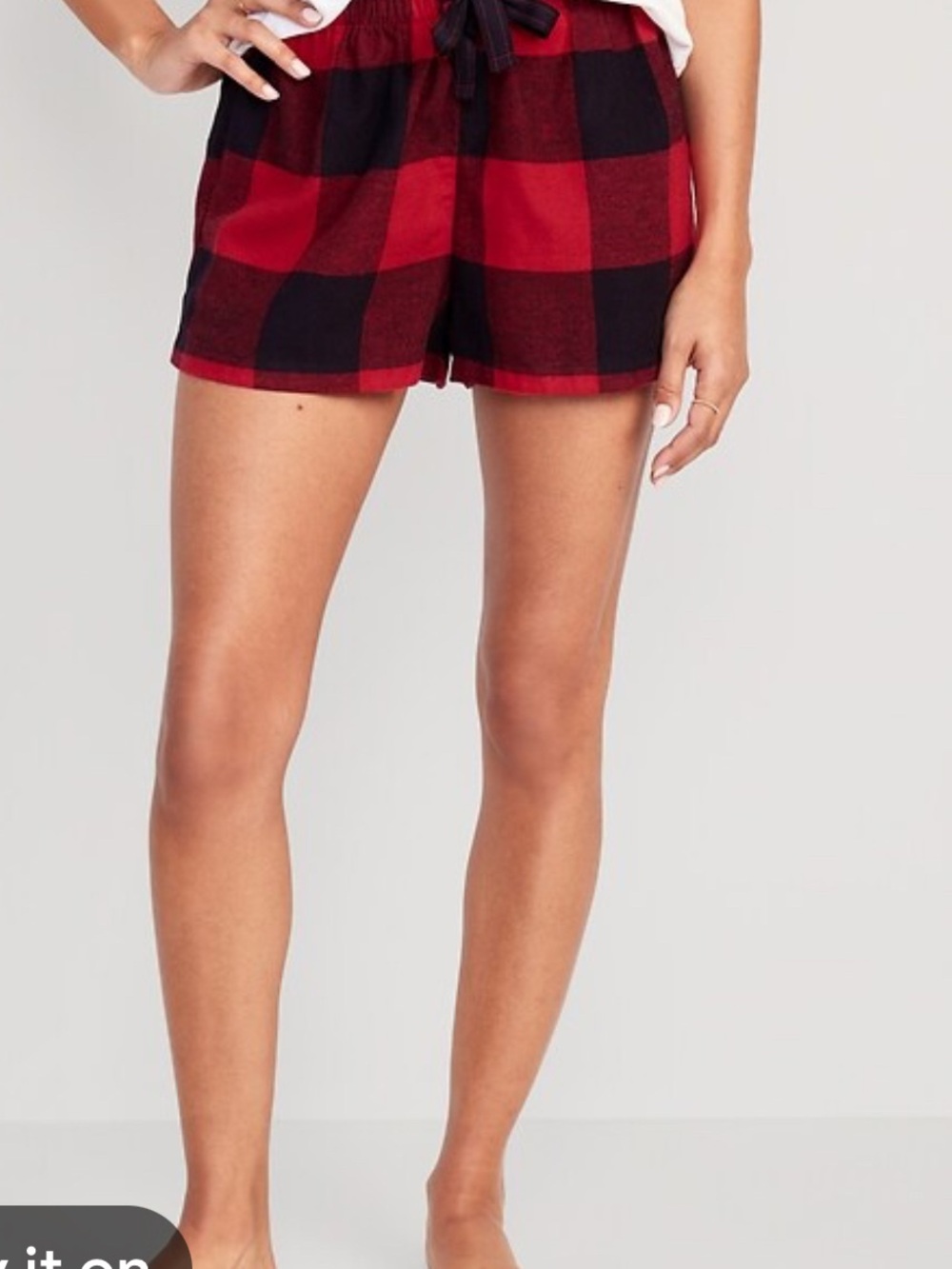 Red Buffalo Plaid Women’s Lounge Shorts